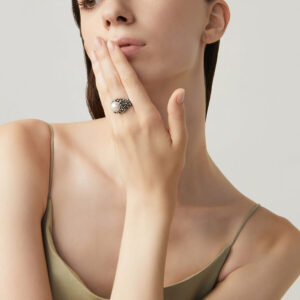 Anello drops perlage, Giovanni Raspini
