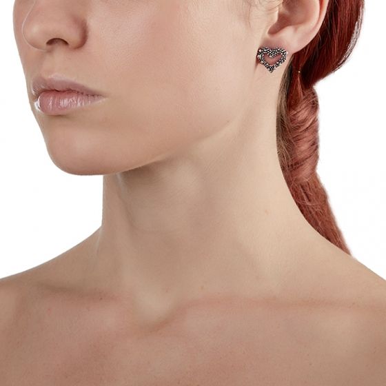 Orecchini cuore perlage, Giovanni Raspini - immagine 2