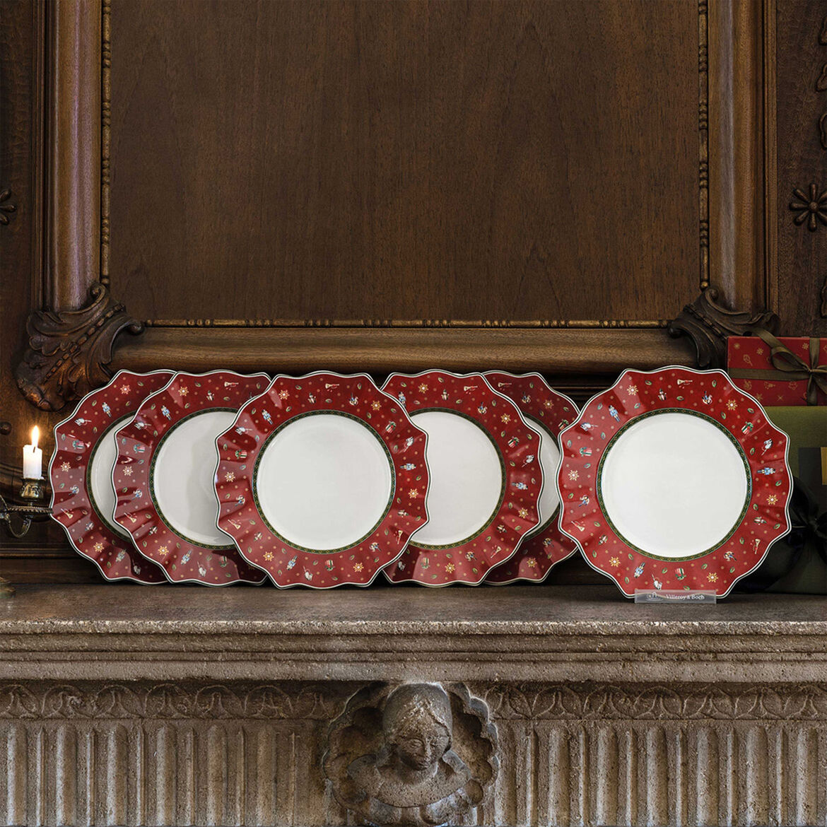 6 piatti piani rossi Toy‘s Delight, Villeroy & Boch - immagine 2