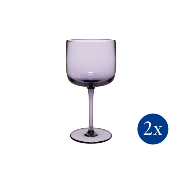 Calici da vino Like Lavander, 2 pezzi, Villeroy & Boch
