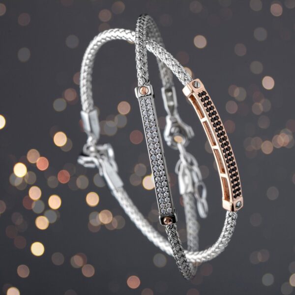Bracciale rigido argento, Santoma' - immagine 2