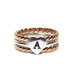 Anello con cuore personalizzabile, Cuori & Frecce