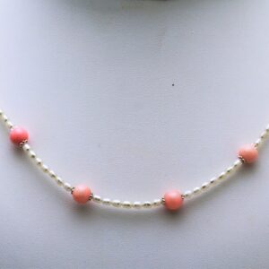 Collana perle e pietre dure