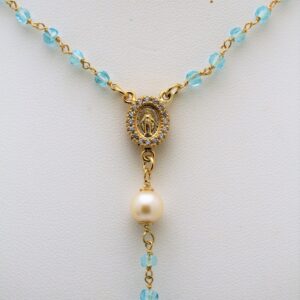 Collana Rosario Perle & quarzo
