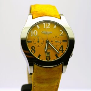 Orologio Round chrono giallo, Altanus