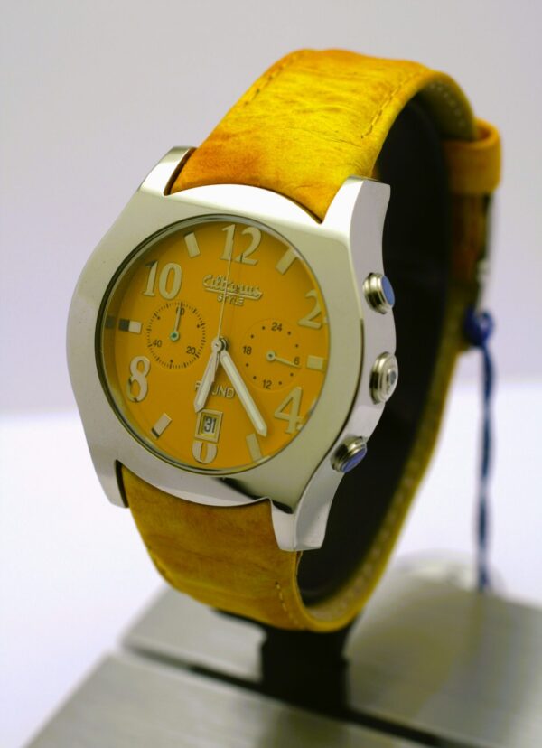 Orologio Round chrono giallo, Altanus