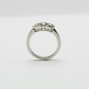 Anello Trilogy fantasy con diamanti, Leo Pizzo