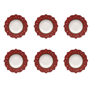 6 piatti fondi rossi Toy‘s Delight, Villeroy & Boch