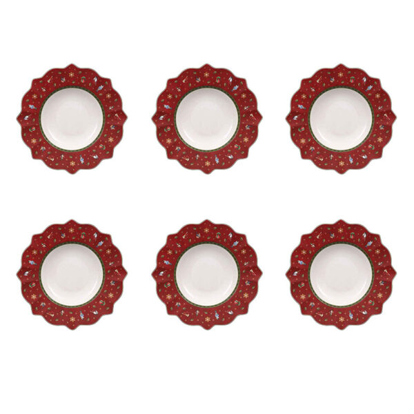6 piatti fondi rossi Toy‘s Delight, Villeroy & Boch - immagine 2