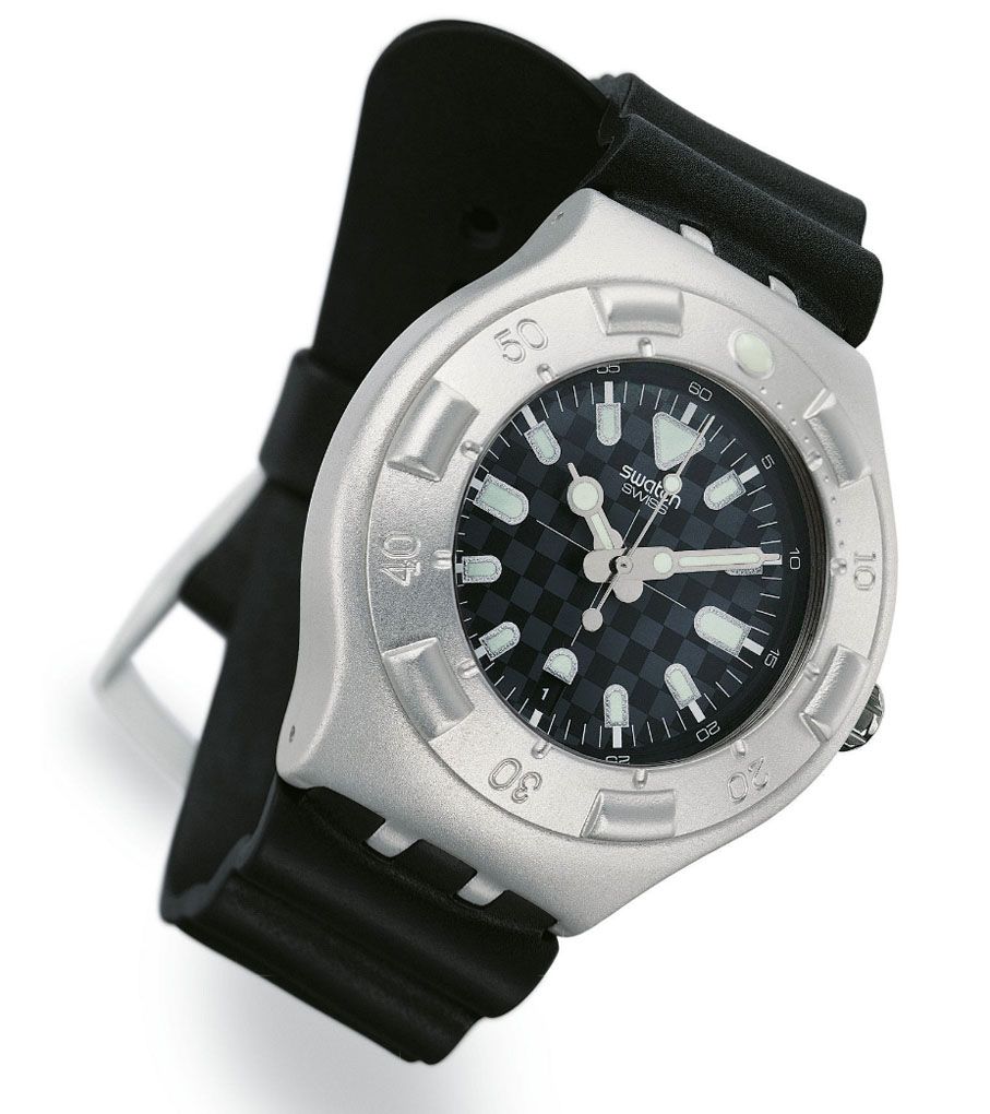 Orologio Irony Scuba 200 'Vortex Obscure' , Swatch - immagine 2