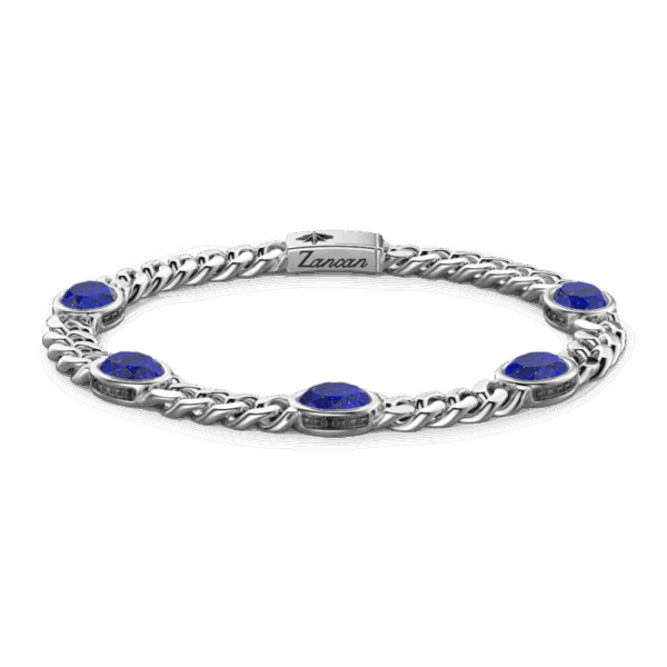 Bracciale grumette e lapislazzuli, Zancan