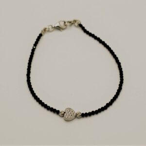 Bracciale Onice e cuore