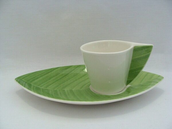 6 tazze espresso Palm Leaf con piatto, Villeroy & Boch