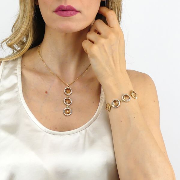Bracciale pietre champagne, Boccadamo - immagine 2