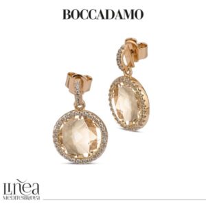 Orecchini pietre champagne, Boccadamo