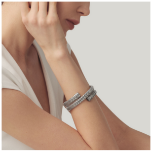 Bracciale Tubogas croco doppio, Giovanni Raspini