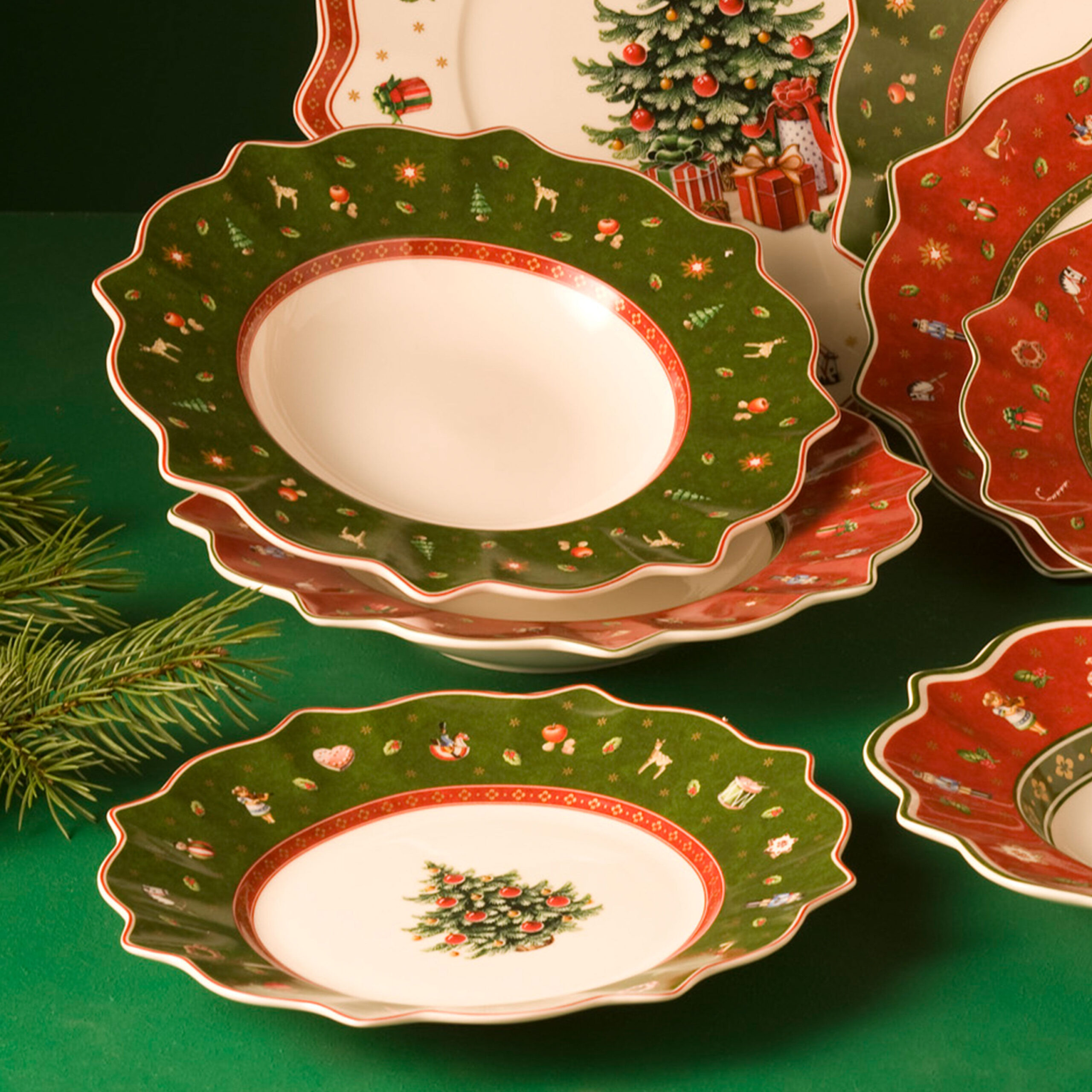 6 piatti piani verdi Toy‘s Delight, Villeroy & Boch - immagine 2