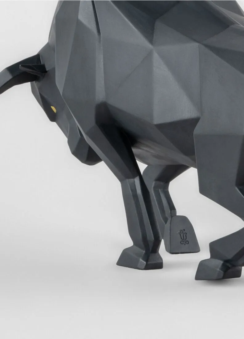 Scultura Toro, nero opaco, Lladrò - immagine 5