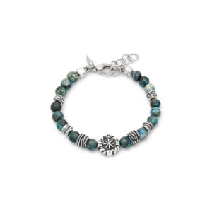 Bracciale Rosa dei venti diaspro verde, Giovanni Raspini